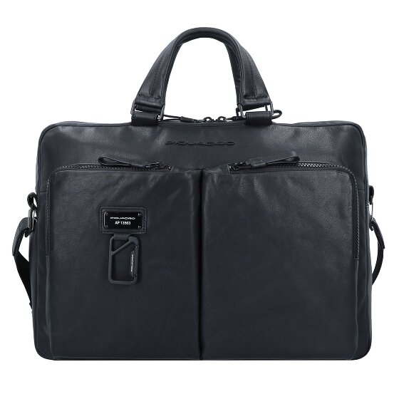 Piquadro Harper briefcase leather 40 cm laptop compartment