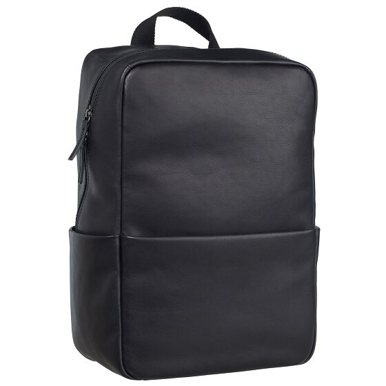 Leonhard Heyden Hamburg backpack leather 40 cm laptop compartment