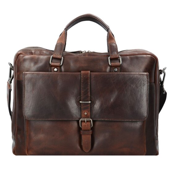 Leonhard Heyden Roma briefcase leather 40 cm laptop compartment
