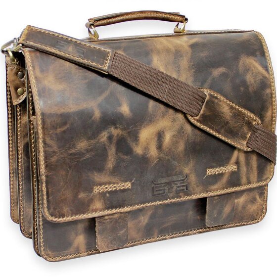 Mika Briefcase leather 40 cm Mika Briefcase leather 40 cm