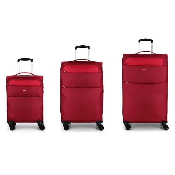Gabol Cloud 4 wheels Suitcase set 3-piece with expansion pleat