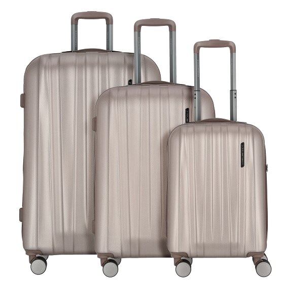 Polestream Moonrock 4 wheels Suitcase set 3-piece with expansion pleat