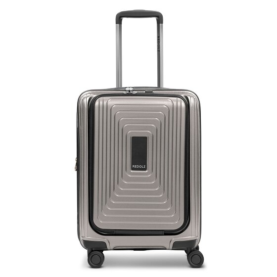 Redolz Essentials 14 4 wheels Cabin trolley S 55 cm Laptop compartment with expansion pleat