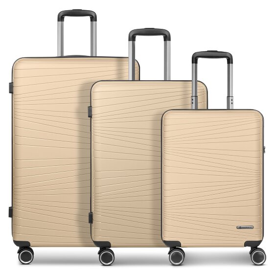 Franky Dallas 3.0 4-wheel suitcase set 3-piece with expansion fold