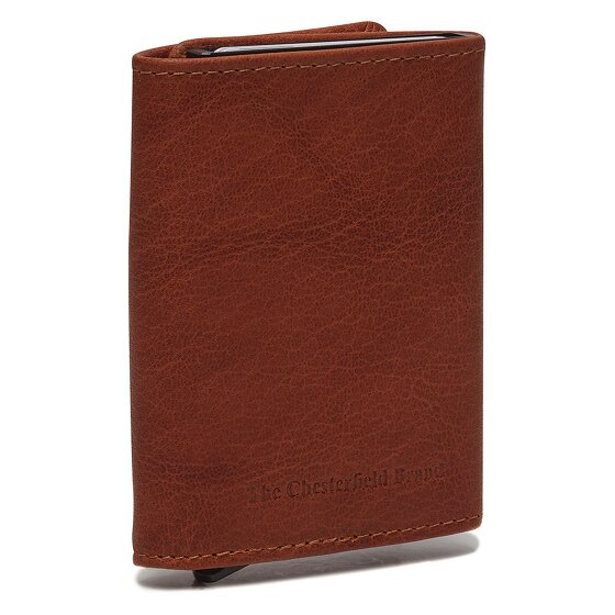 The Chesterfield Brand Antique Buff Credit card case RFID protection Leather 7 cm