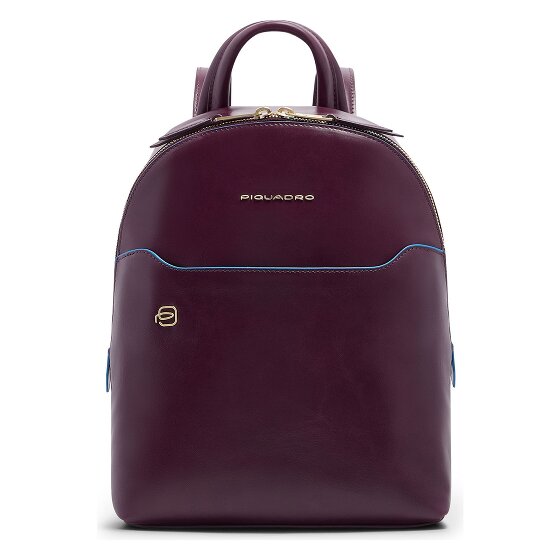 Piquadro Blue Square City Backpack Genuine Leather 30 cm