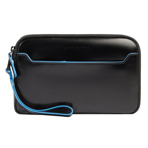 Piquadro Blue Square Clutch purse Leather 21 cm