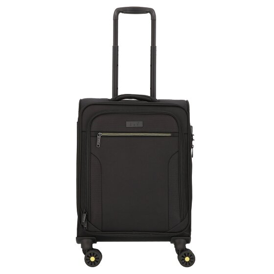 d&n Travel Line 9704 4 wheels Cabin trolley S 55 cm with expansion pleat