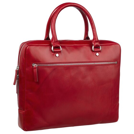 Leonhard Heyden Cambridge briefcase leather 37 cm laptop compartment