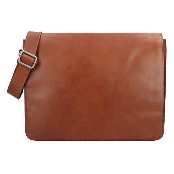 Leonhard Heyden Cambridge Messenger leather 38 cm laptop compartment