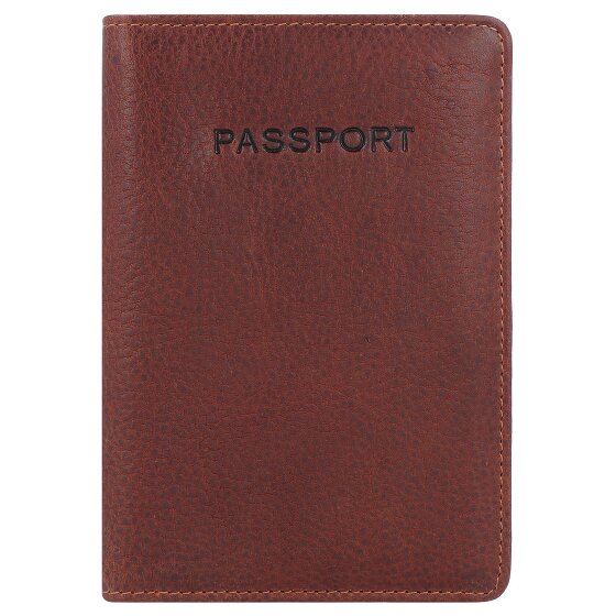 Burkely Antique Avery passport case RFID leather 10 cm