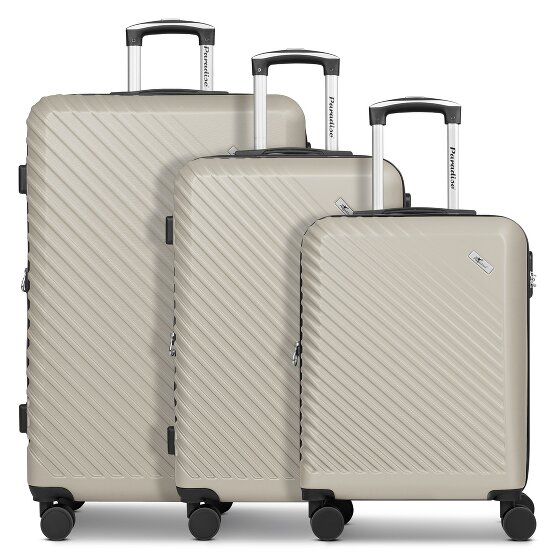 Check.In Paradise 2.0 4 wheels Suitcase set 3-piece with expansion pleat