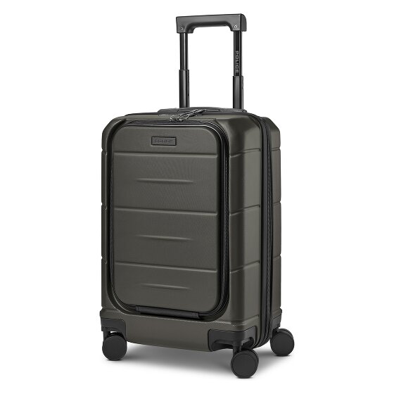 Police London 4 wheels Cabin suitcase 55 cm Laptop compartment Expandable