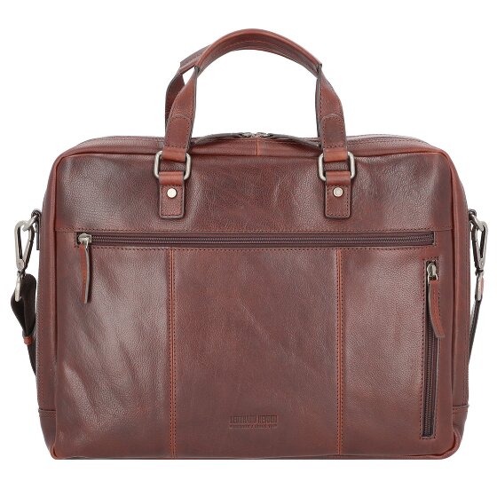 Leonhard Heyden Roma briefcase leather 41 cm laptop compartment