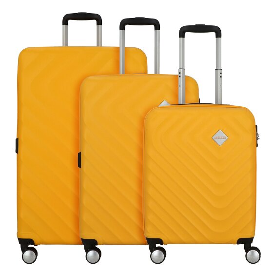American Tourister Summer Square 4 wheels Suitcase set 3-piece with expansion pleat
