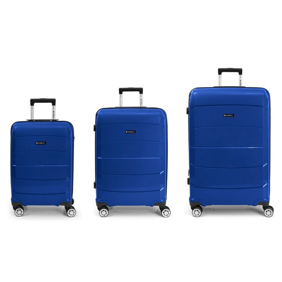 Gabol Midori 4 Roll Suitcase Set 3pcs. Gabol Midori 4 Roll Suitcase Set 3pcs.