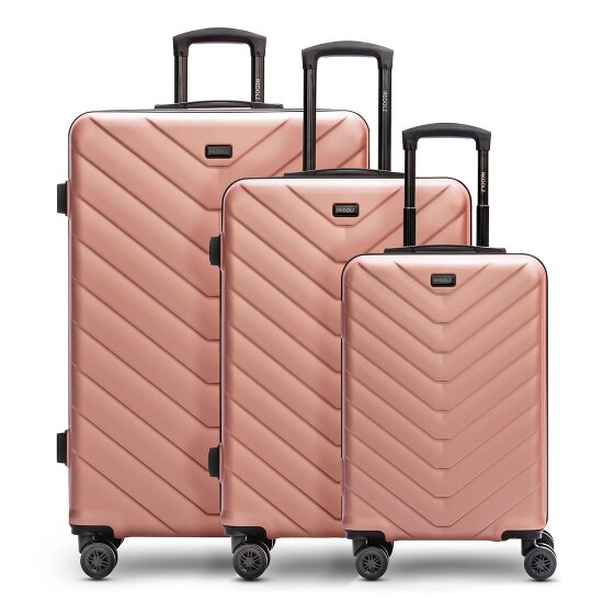 Redolz Essentials 07 3-SET 4 wheels Suitcase set 3-piece