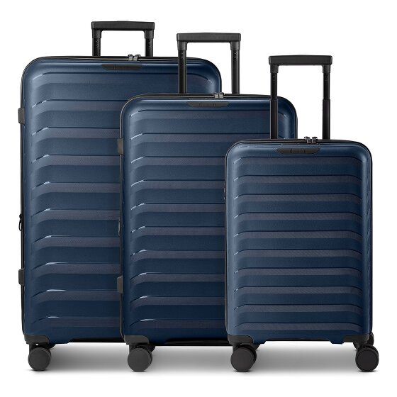d&n Toronto 4 wheels Suitcase set 3-piece with expansion pleat