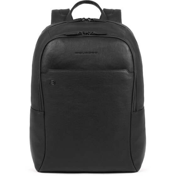 Piquadro Black Square backpacks leather 44 cm laptop compartment