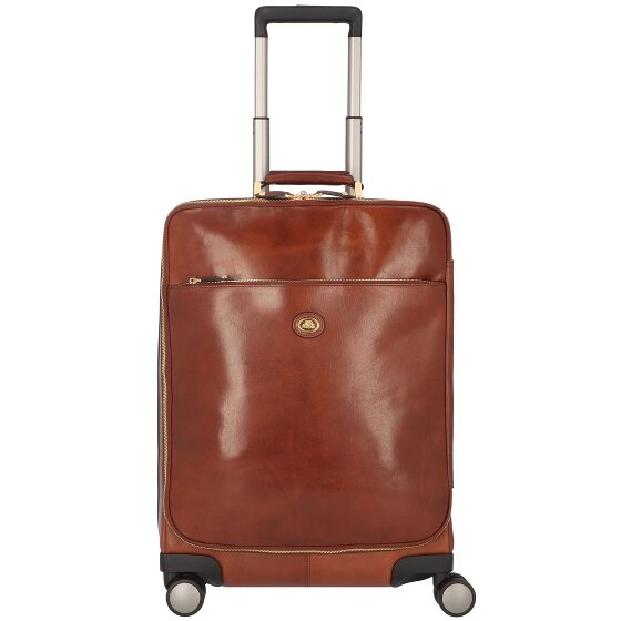 The Bridge Viaggio 4 roll cabin trolley leather 53 cm