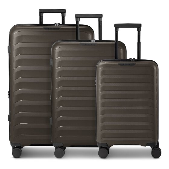 d&n Toronto 4 wheels Suitcase set 3-piece with expansion pleat