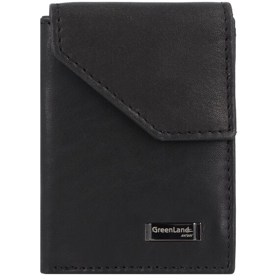 Greenland Nature Black Nappa wallet RFID leather 7 cm