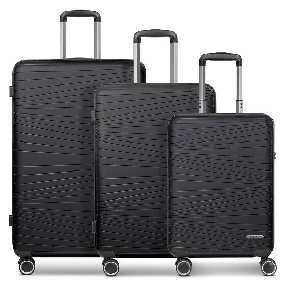 Franky Dallas 3.0 4-wheel suitcase set 3-piece with expansion fold