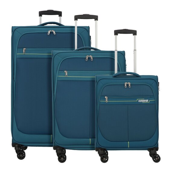 American Tourister Deep Dive 4 wheels Suitcase set 3-piece with expansion pleat