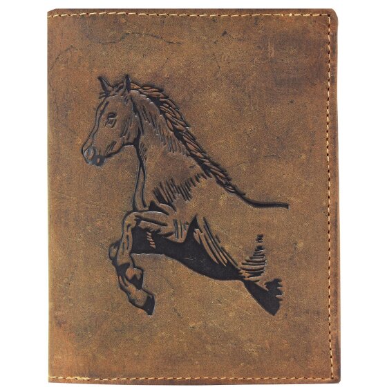 Greenburry Vintage wallet horse leather 9.5 cm