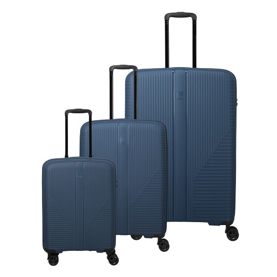 Travelite Air Stripe 4 wheels Suitcase set 3-piece with expansion pleat Travelite Air Stripe 4 wheels Suitcase set 3-piece with expansion pleat