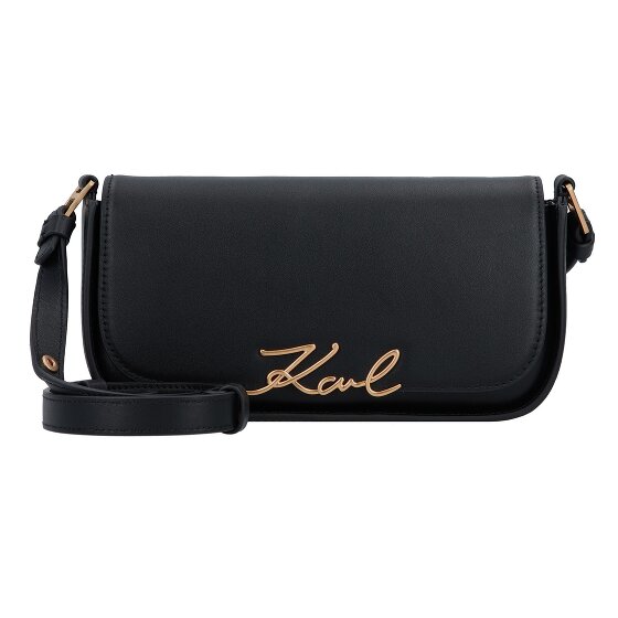 Karl Lagerfeld Signature Shoulder Bag Leather 24 cm