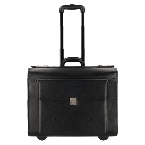 Dermata 2 wheels Pilot trolley Leather 39 cm