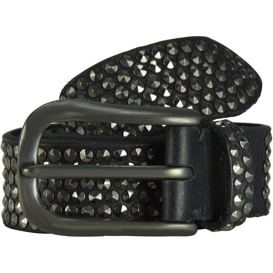 b.belt Studded belt leather 85 cm
