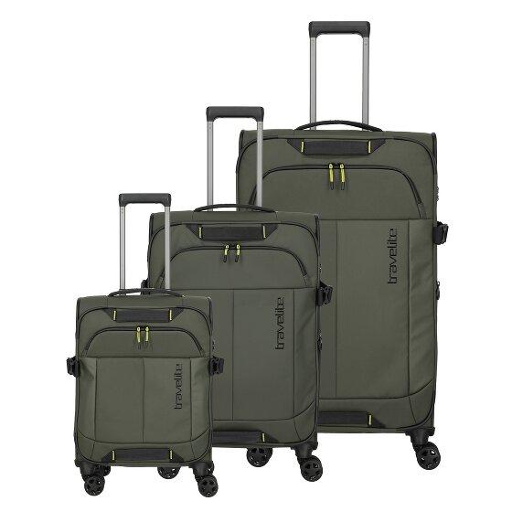 Travelite Briize 4 wheels Suitcase set 3-piece with expansion pleat