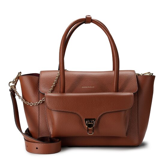 Coccinelle Double Beat Shoulder Bag Genuine Leather 31 cm