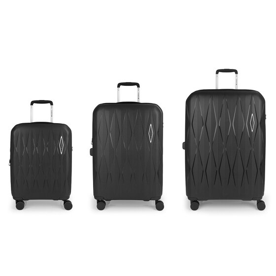 Gabol Infinity 4 wheels Suitcase set 3-piece with expansion pleat