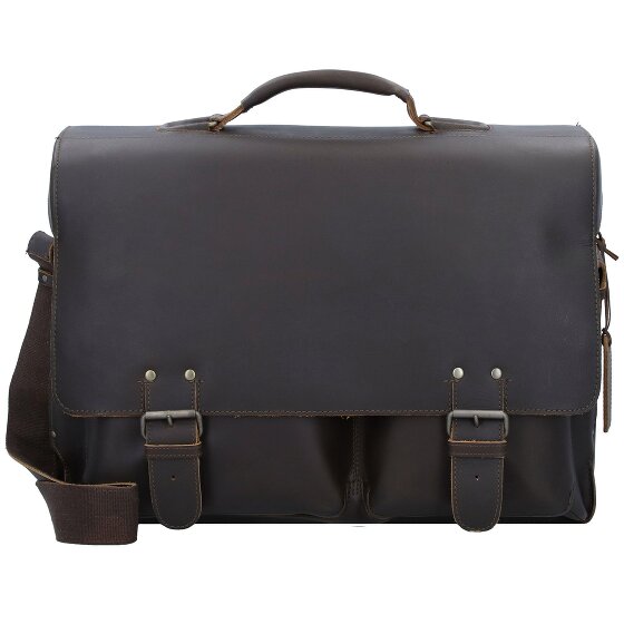 aunts & uncles Hunter Jack Messenger leather 45 cm laptop compartment