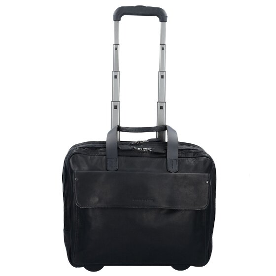Harold's 2 Roll Business Trolley Leather 40 cm Laptop compartment