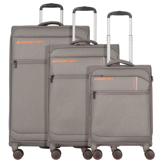March15 Trading Silhouette 4 wheels Suitcase set 3-piece with expansion pleat