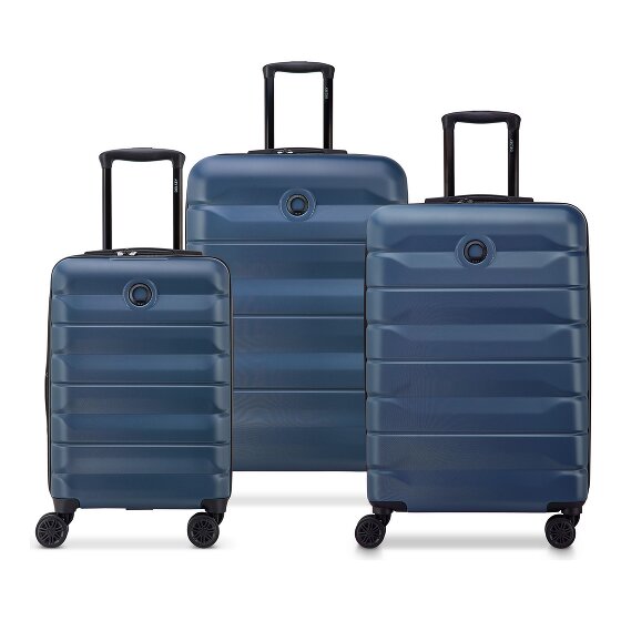 Delsey Paris Air Armour 4 wheels Suitcase set 3-piece Expandable