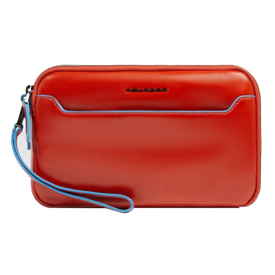 Piquadro Blue Square Clutch purse Genuine Leather 21 cm