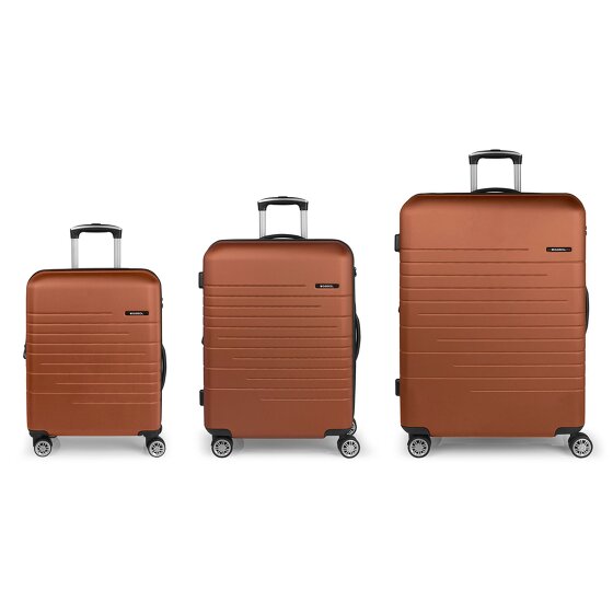 Gabol Escape 4 wheels Suitcase set 3-piece with expansion pleat