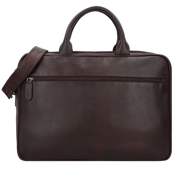Dermata Briefcase Genuine Leather 40 cm Laptop compartment