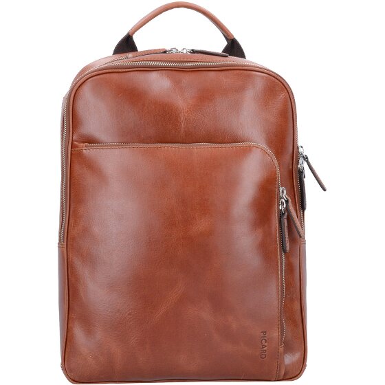 Picard Buddy backpack leather 39 cm laptop compartment