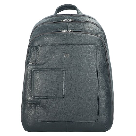 Piquadro Vibe backpack leather 43 cm laptop compartment