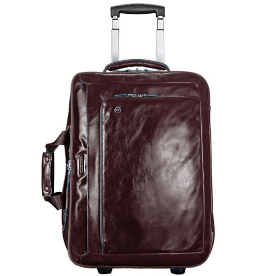 Piquadro Blue Square 2 Roll Business Trolley Leather 51 cm Laptop compartment