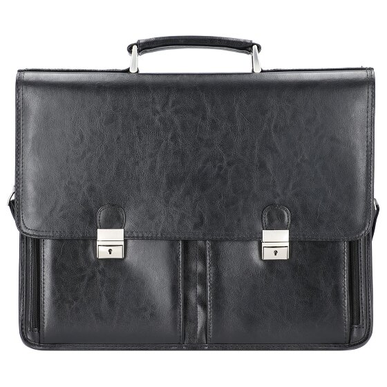 Alassio Veneto briefcase leather 42 cm laptop compartment