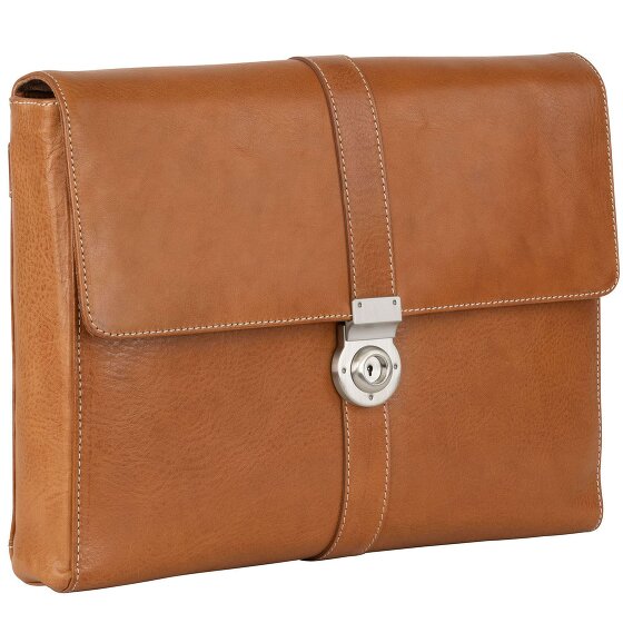 Leonhard Heyden Bergamo briefcase leather 37 cm laptop compartment