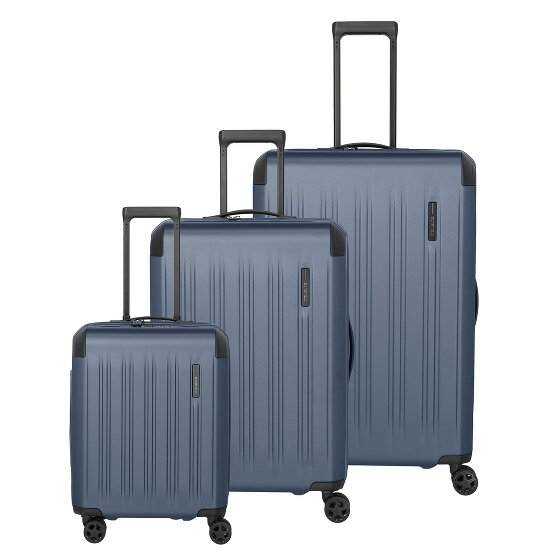 Travelite Dynamiic 4 wheels Suitcase set 3-piece with expansion pleat