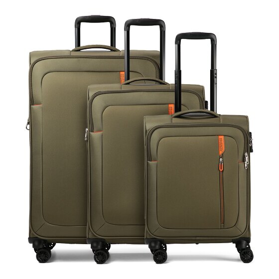 American Tourister Nitestream 4 wheels Suitcase set 3-piece with expansion pleat